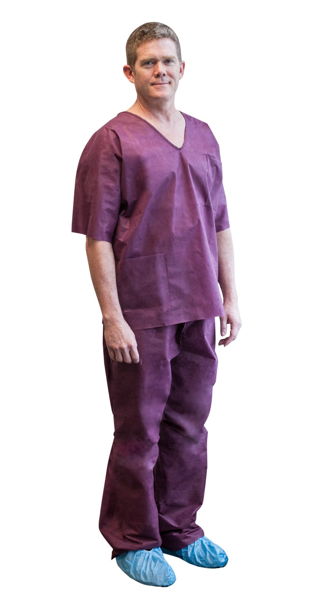 Disposable Scrub Tops And Pants
